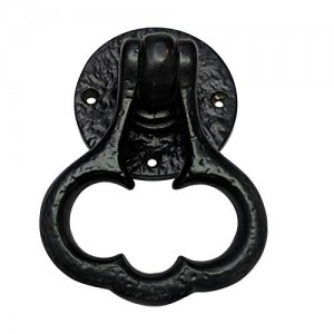 "Casiphia" Black Antique Iron Ring / Drop Pull